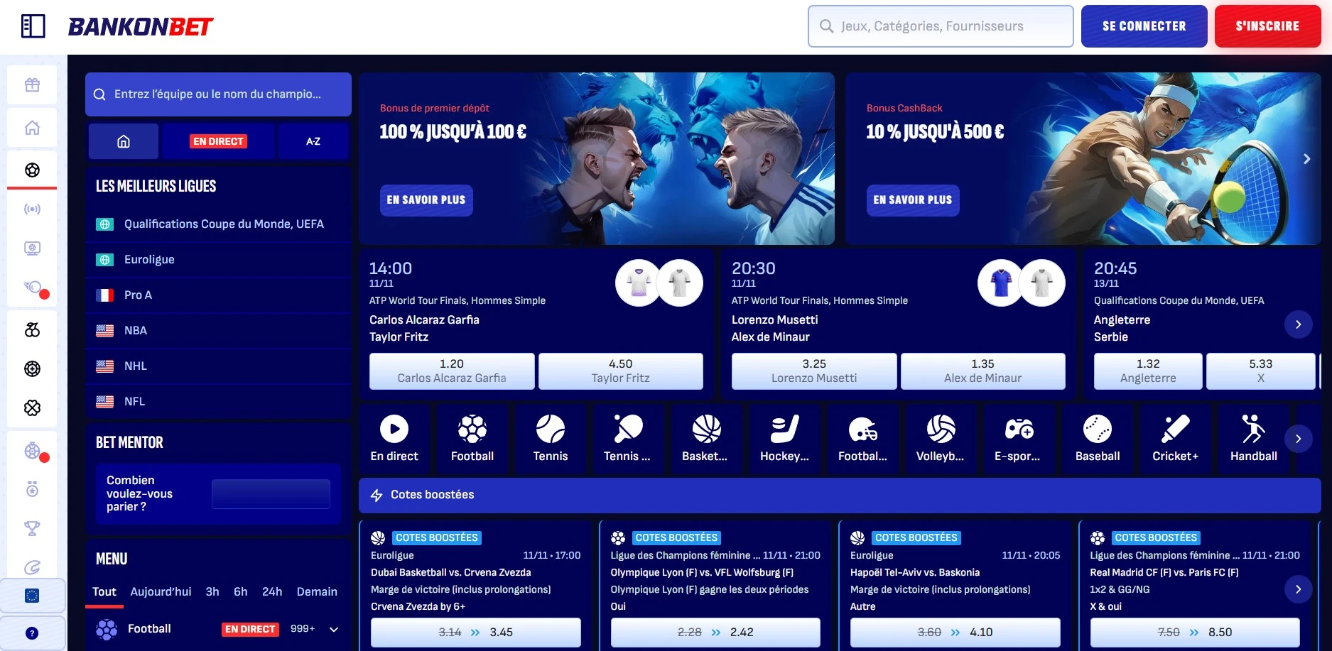 Paris sportifs dans les casinos en ligne et bookmakers en France